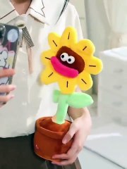 Custom new design soft plush powerdriven enchanted flower doll toy.