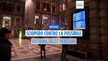 Belgio, trasporti nel caos per sciopero nazionale contro riforma pensioni: voli e treni cancellati