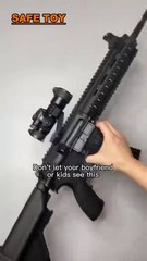 M416 gel ball launcher with a tracer unit on(480P)