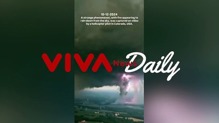 Viral Penampakan Api Seperti Turun dari Langit