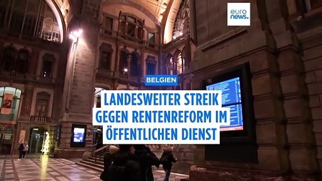 Landesweite Streiks in Belgien: Flüge und Züge fallen aus