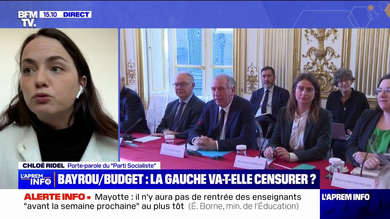 Négociations sur les retraites: "Nous attendons du Premier ministre qu'il nous donne les raisons de ne pas le censurer", explique Chloé Ridel, porte-parole du PS
