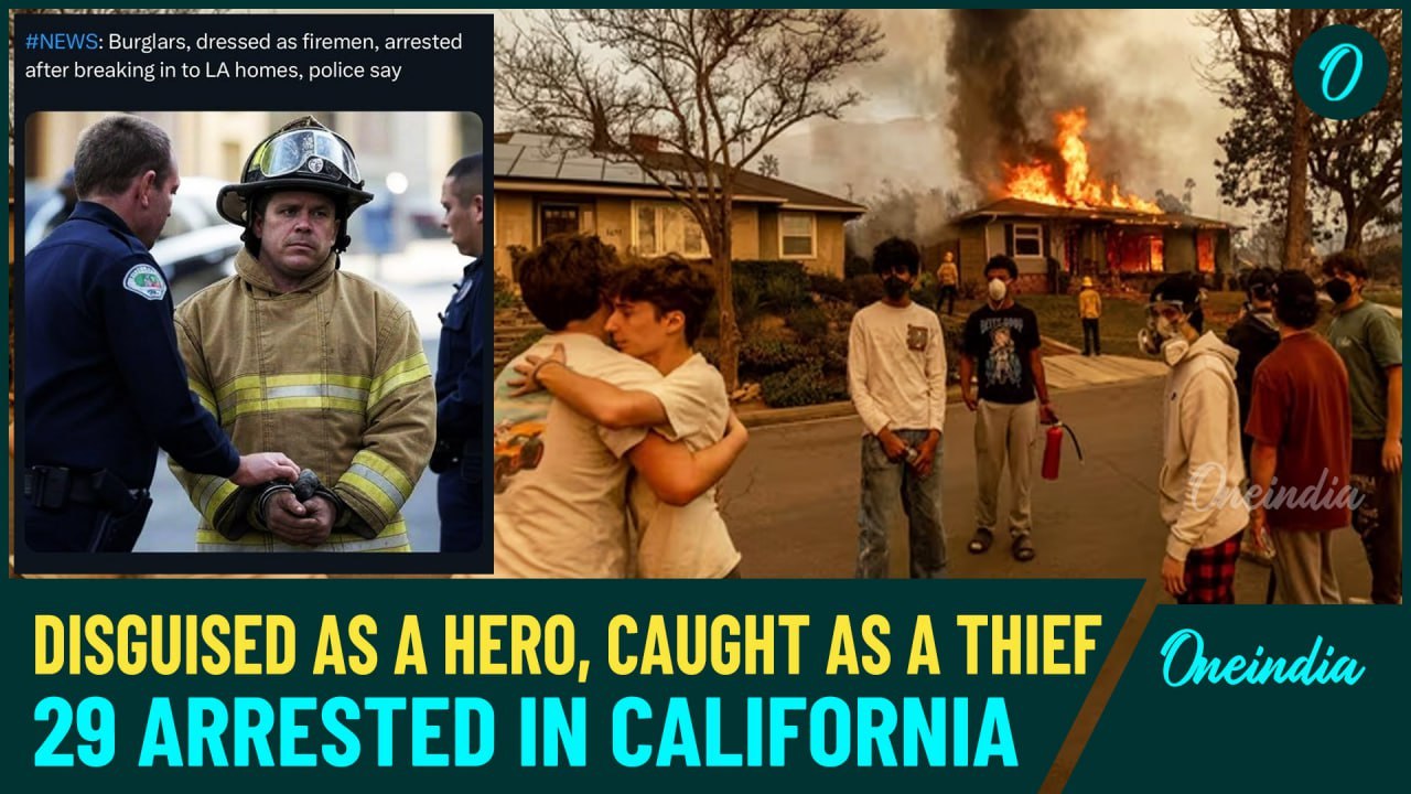 Los Angeles Wildfires Most Shocking VIDEO: Burglar Dressed As Firefighter Arrested in Malibu