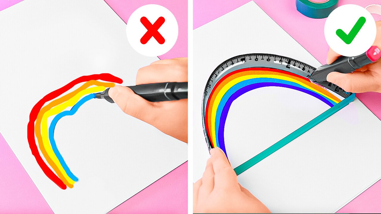 COOL CRAFTS FOR SCHOOL ✏️ Genius DIY Cheating Tricks & Creative School Supplies by 123 GO! 🌟📚