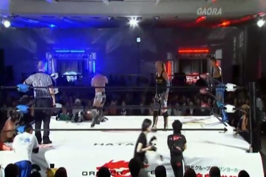 14th October 2012 Jimmyz (Genki Horiguchi,Jimmy KAGETORA,Jimmy Susumu) vs Team Veteran Returns (CIMA,Dragon Kid,HUB)