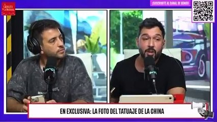 El tatuaje que La China quiso ocultar, pero salieron las pruebas a la luz