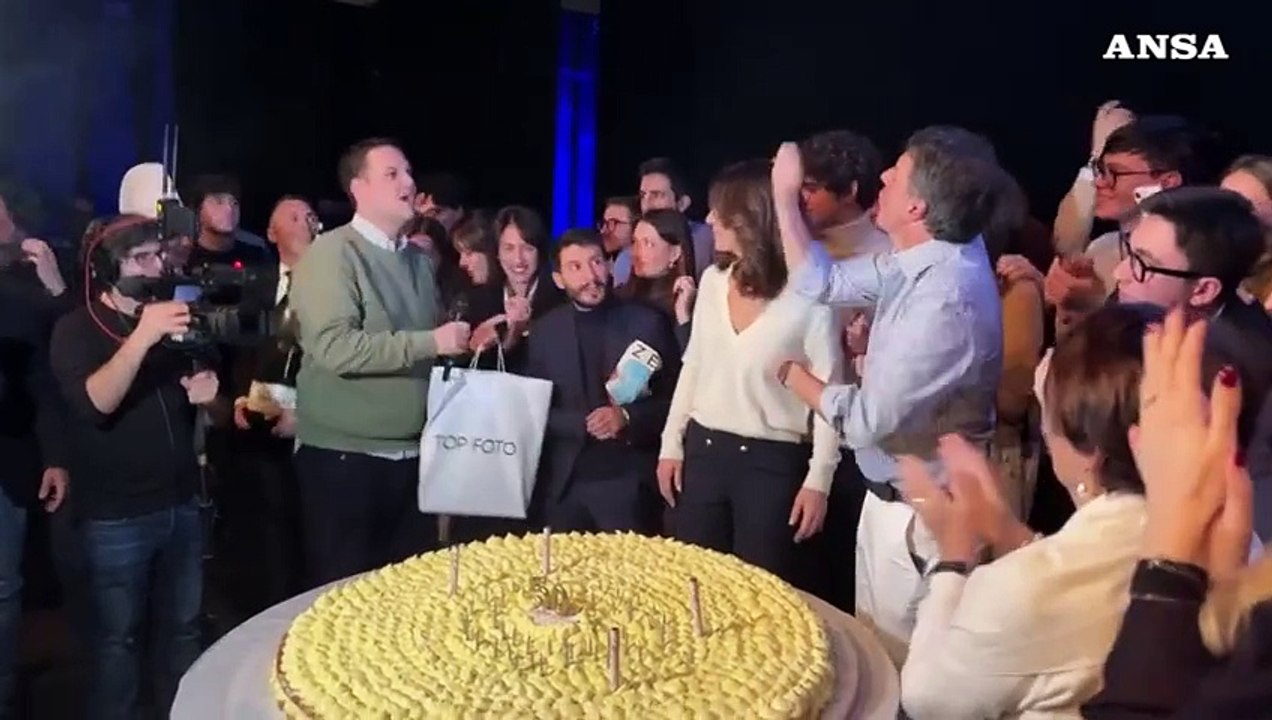 Firenze, Renzi festeggia i suoi 50 anni durante l'evento Next