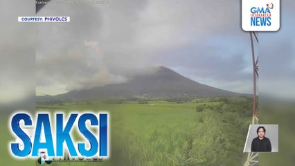 Bulkang Kanlaon, muling nagbuga ng abo ngayong hapon | Saksi