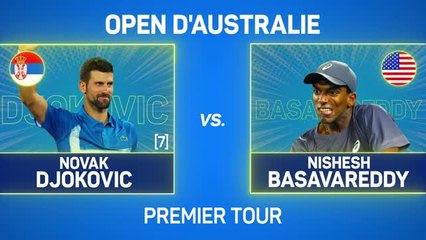 Open d'Australie : Djokovic passe en force face à Nishesh Basavareddy 🎾