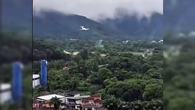 Vídeo do avião aterrisando antes do acidente em Ubatuba