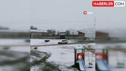 Kastamonu'nun Yüksek Kesimlerinde Kar Yağışı Başladı