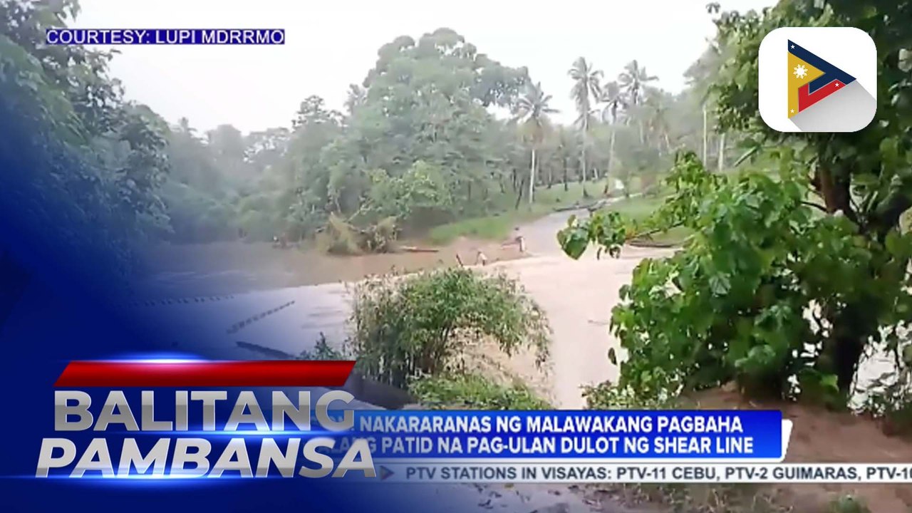Bicol region, nakararanas ng malawakang pagbaha dahil sa walang patid na pag-ulan dahil sa shear line