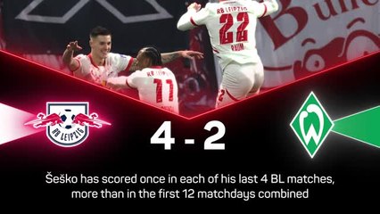 Sesko scores screamer as Leipzig beat Bremen