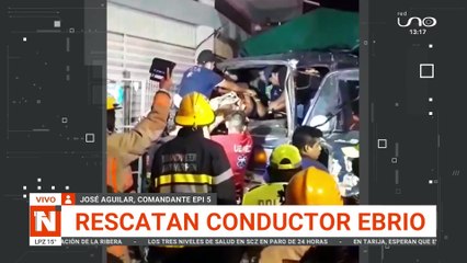 SCZ: RESCATAN A CONDUCTOR EN ESTADO DE EBRIEDAD