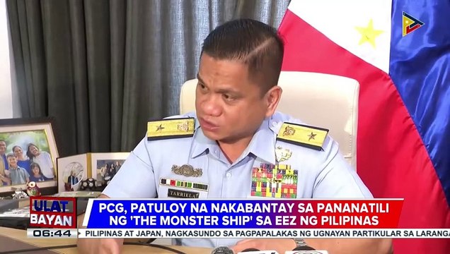 Isa pang barko ng PCG na BRP Gabriela Silang, ipinadala para bantayan ang pananatili ng The Monster Ship ng Tsina sa EEZ ng Pilipinas.