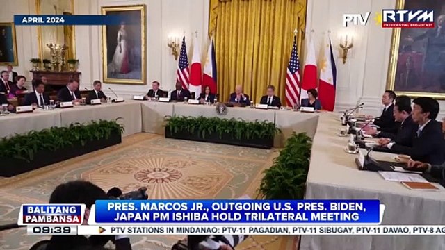 PBBM, outgoing U.S. Pres. Biden, Japan PM Ishiba hold trilateral meeting