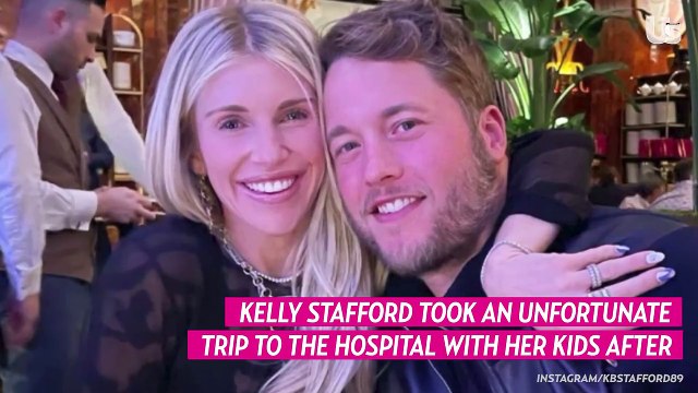 Kelly Stafford Takes Kids to Hospital After Joining Matt for NFL Playoffs