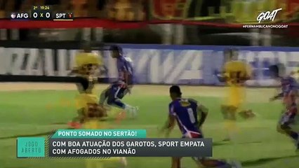 Com boa atuação dos garotos, Sport empata com Afogados no Vianão