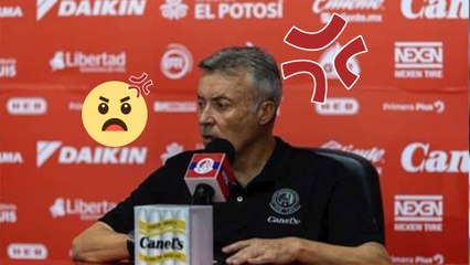 Domenec Torrent pierde la calma en conferencia tras derrota de San Luis contra Tigres: ''Vete al carajo''