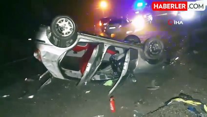 Bolu'da Kontrolden Çıkan Otomobil Takla Attı: 4 Yaralı