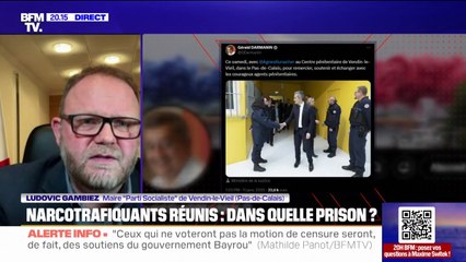 "Est-ce qu'on s'inquiète? Non": Le maire PS de Vendin-le-Vieil (Pas-de-Calais) évoque le projet de prison pour narcotrafiquants de Gérald Darmanin