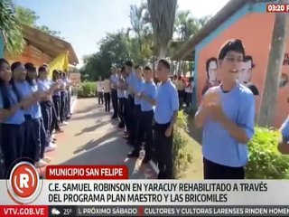 Yaracuy | Bricomiles beneficia a docentes y niños con rehabilitación del C.E. Samuel Robinson