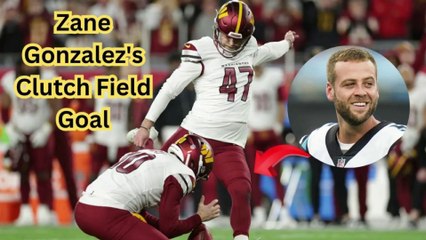 "Commanders’ Historic Win! Zane Gonzalez’s Clutch DOINK Kick Changes the Game Forever!"