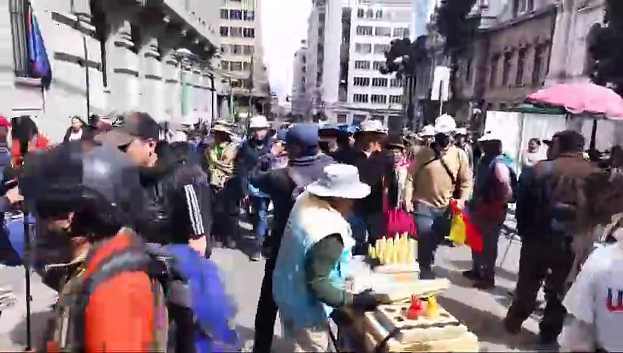 marcha de evistas llega al centro