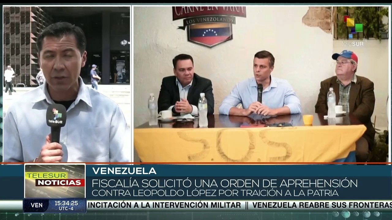Fiscalía General de Venezuela solicitó orden de aprehensión contra Leopoldo López