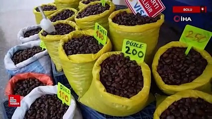Bolu'da kilosu 300 lirayı bulan kestaneye rağbet azaldı