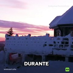 Atrapados en un pub por la nieve