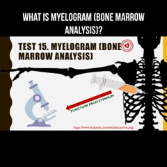 What is myelogram (bone marrow analysis)?