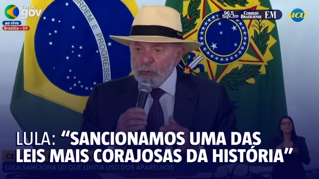 Lula sanciona lei que proíbe uso de celulares em escolas