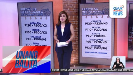 Presyo ng gulay sa Metro Manila (as of January 10, 2025) | Unang Balita