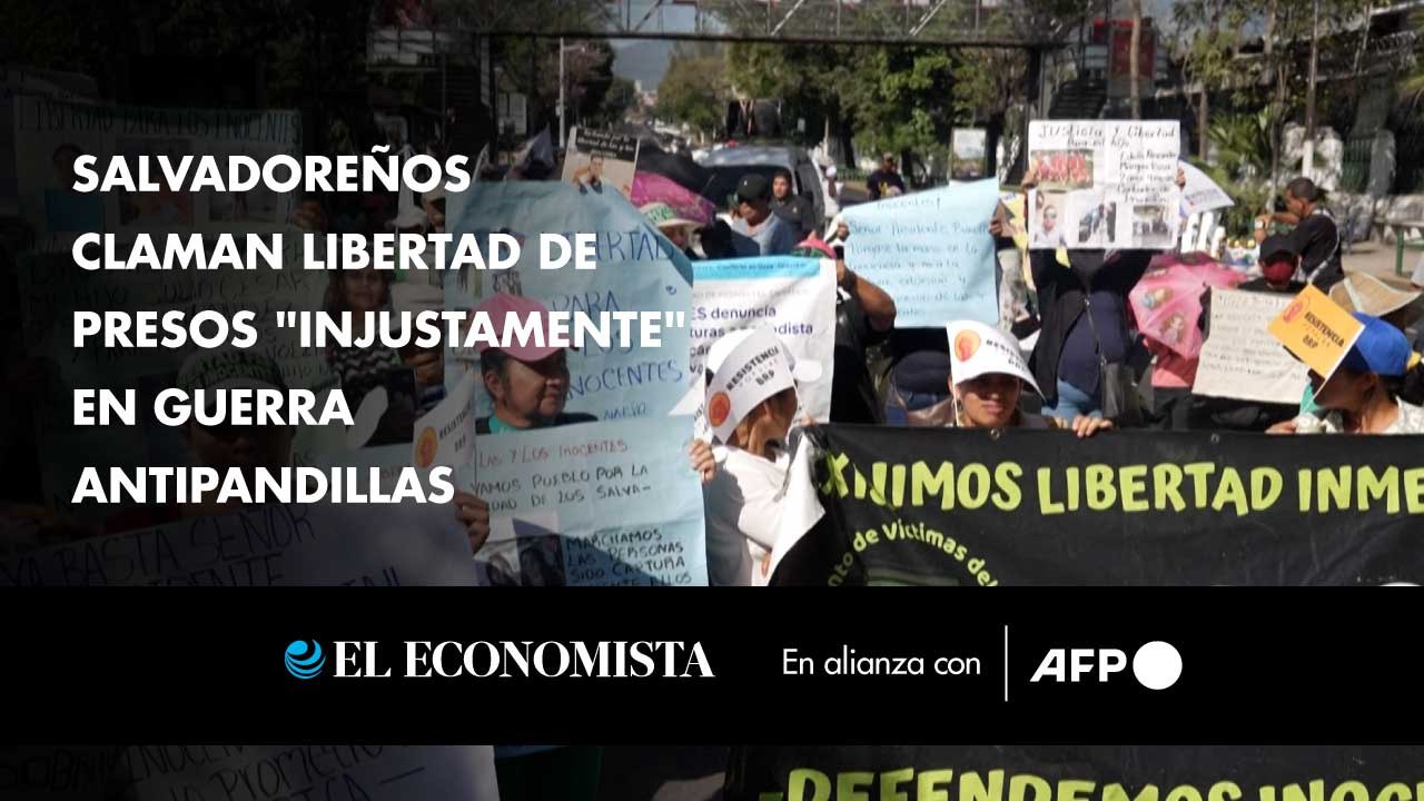 Salvadoreños claman libertad de presos "injustamente" en guerra antipandillas
