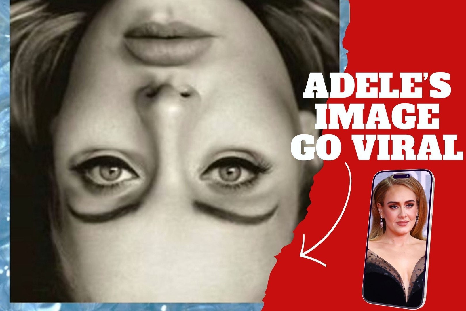 Adele Picture Upside Down This Mind Bending Adele Optical Illusion
