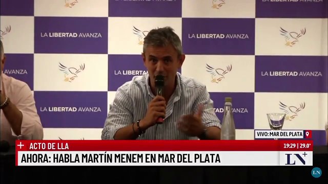 Martín Menem descartó por ahora que Karina Milei sea candidata