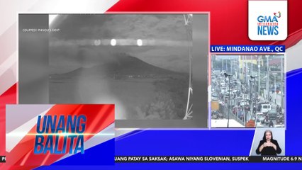 Bulkang Kanlaon, dalawang beses nagbuga ng abo kahapon | Unang Balita