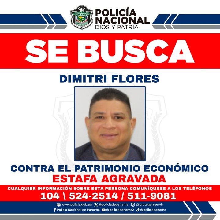 Policía Nacional pide colaboración para ubicar al excandidato presidencial Dimitri Flores