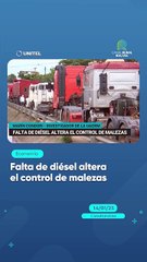 Falta de diésel altera el control de malezas