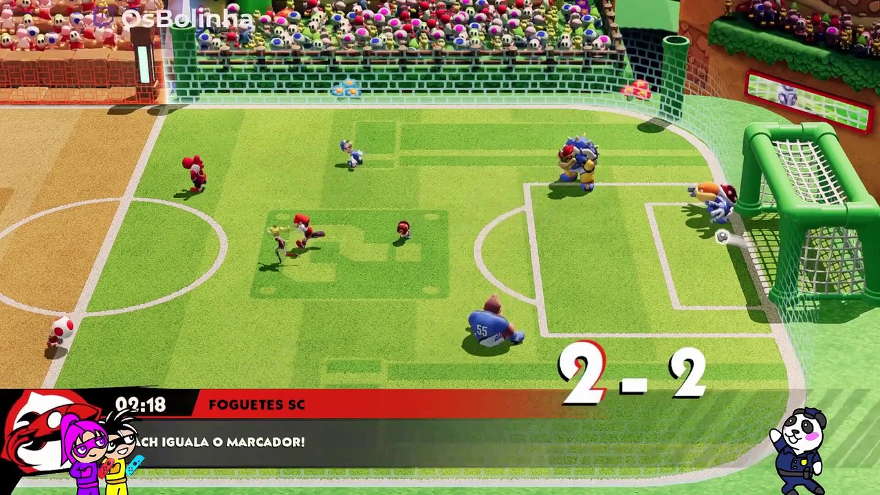 Mario Strikers Battle League - Os Bolinhas no Futebol do Mario