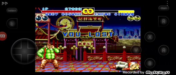 Fatal Fury 2 Andy Bogard vs Cheng Sinzan Andy Bogard é derrotado por Cheng Sinzan