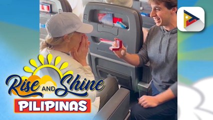 Sunshine Stories | Sweet wedding proposal, ginawa sa isang eroplano habang nasa himpapawid