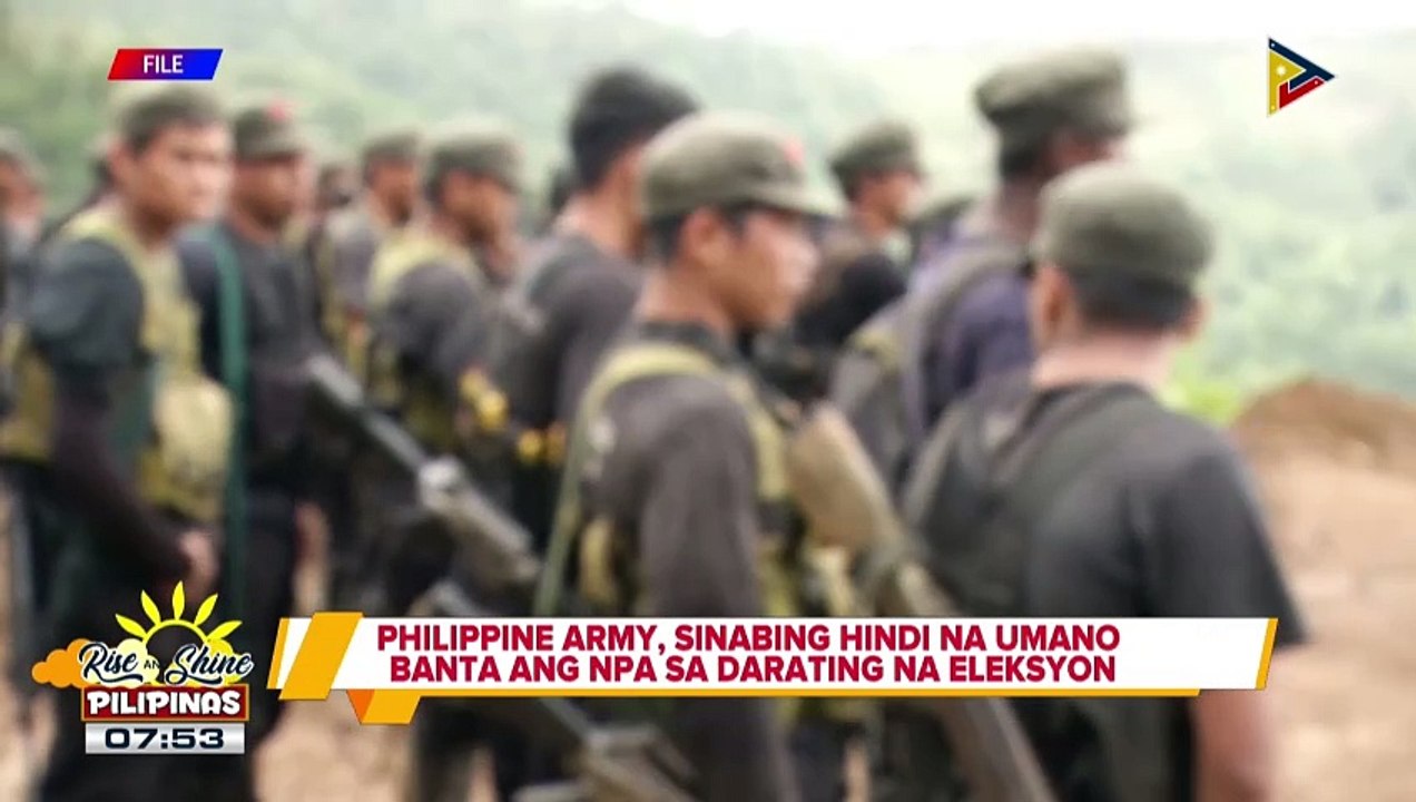 PH Army, sinabing hindi na umano banta ang NPA sa darating na halalan