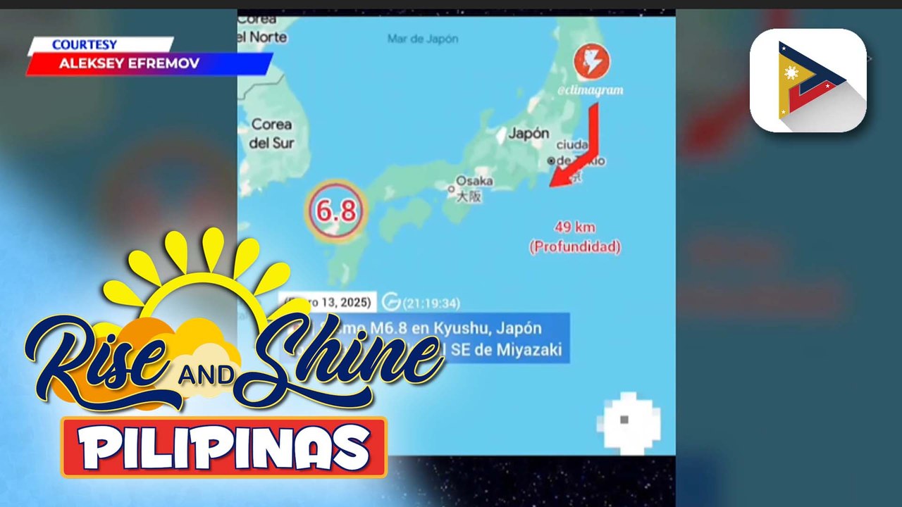 Japan, niyanig ng magnitude 6.8 na lindol