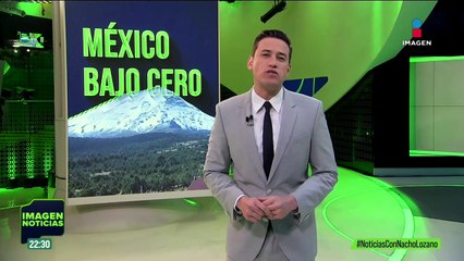 Así amanecieron los volcanes Popocatépetl, Iztaccíhuatl y el nevado de Toluca