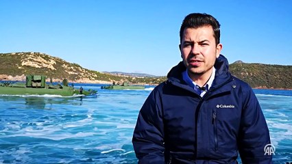 TSK'nın 'timsah' lakaplı amfibileri hem karada hem denizde göreve hazır