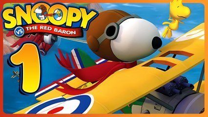 Snoopy vs the Red Baron Walkthrough Part 1 (PS2, PSP, PC)