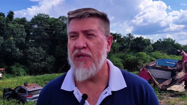 Caminhoneiro sofreu lesão importante no tórax, diz médico sobre acidente em Céu Azul