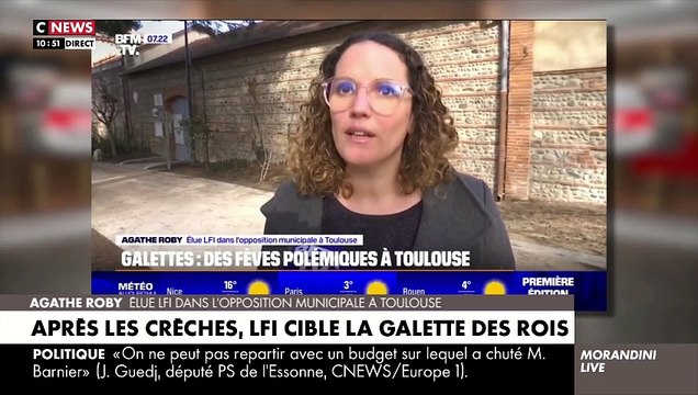 Après les crèches, les Insoumis s'en prennent aux fèves dans la galette des rois et sont furieux: L'adjoint au maire de Toulouse réagit en direct dans Morandini Live - VIDEO